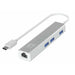 USB извод Level One USB-0504 Черен Сребрист