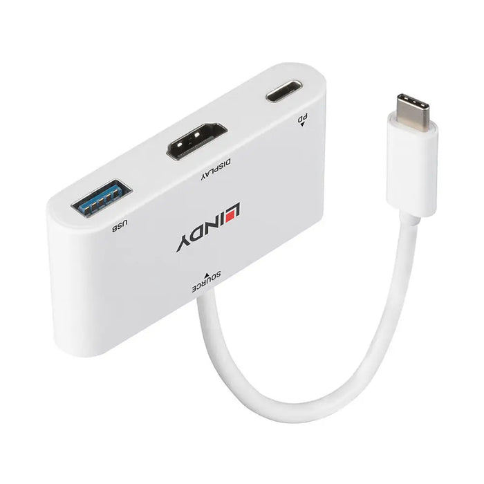 USB извод LINDY 43340 Бял