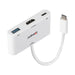 USB извод LINDY 43340 Бял