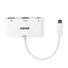 USB извод LINDY 43340 Бял
