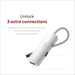 USB извод Linq Byelements LQ49031 Бял Сив