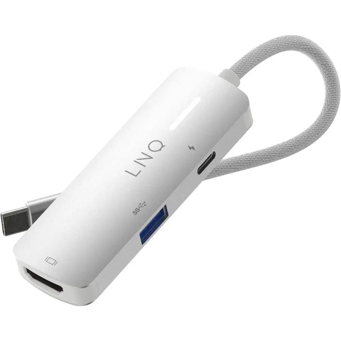 USB извод Linq Byelements LQ49031 Бял Сив