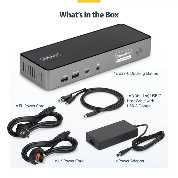 USB извод Startech DK30C2DPEPRUE Сив