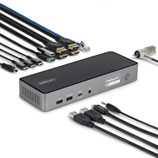 USB извод Startech DK30C2DPEPRUE Сив