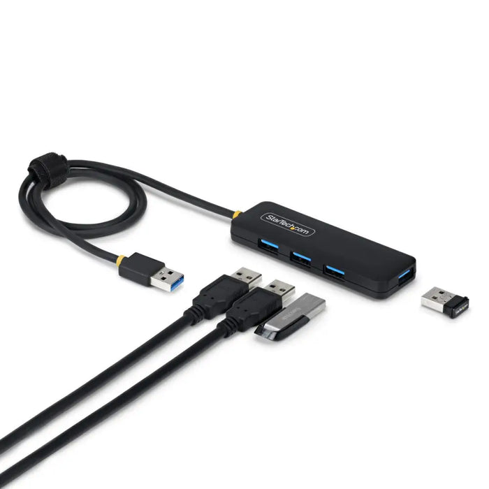 USB извод Startech H5A4A-USB-HUB-2 Черен