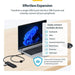 USB извод Startech H5A4A-USB-HUB-2 Черен