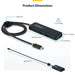 USB извод Startech H5C4A-USB-HUB-2 Черен