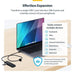 USB извод Startech H5C4A-USB-HUB-2 Черен