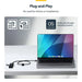 USB извод Startech H5C4A-USB-HUB-2 Черен