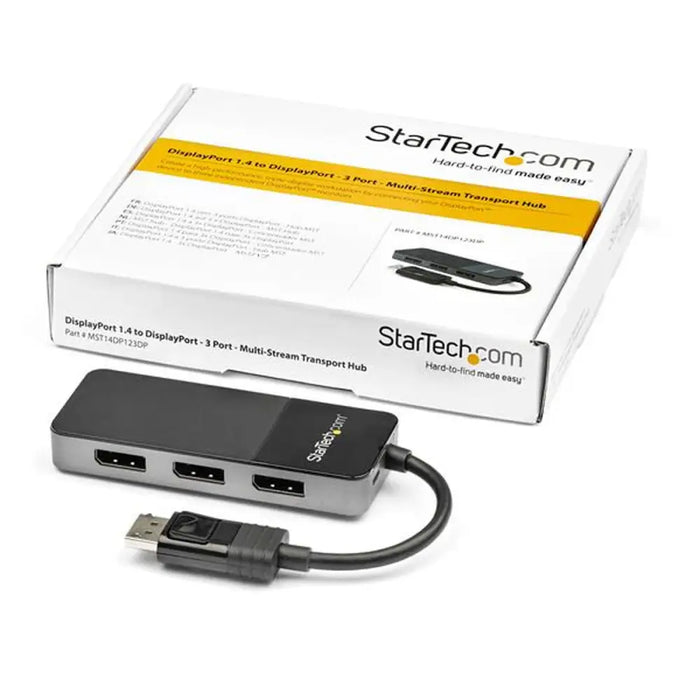 USB извод Startech MST14DP123DP Сив