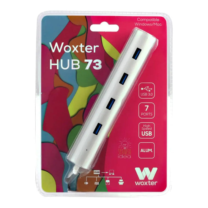 USB извод Woxter PE26-142 Бял Сребрист Алуминий (1 броя)