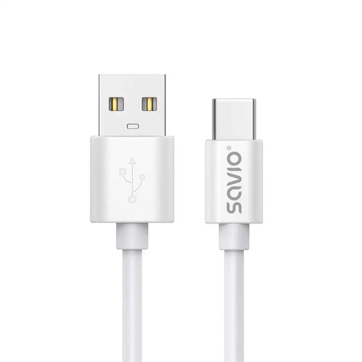 USB кабел 2 м USB 2.0 USB A - USB C Бял SAVIO CL-168