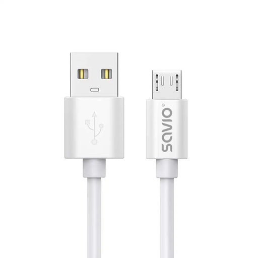 USB кабел 3 м USB 2.0 USB A - Micro USB Бял SAVIO CL-167