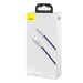 USB кабел за Lightning Baseus Cafule 2.4A 1m (лилав)