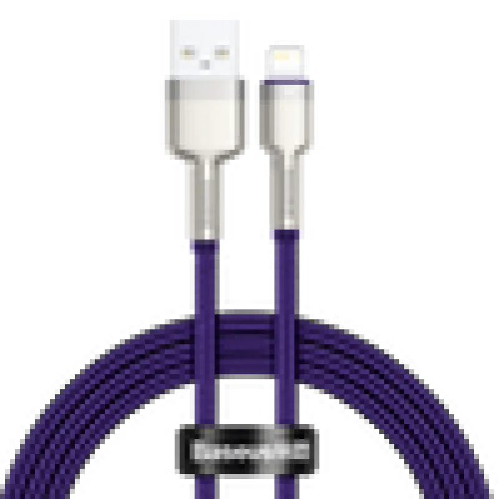 USB кабел за Lightning Baseus Cafule 2.4A 1m (лилав)
