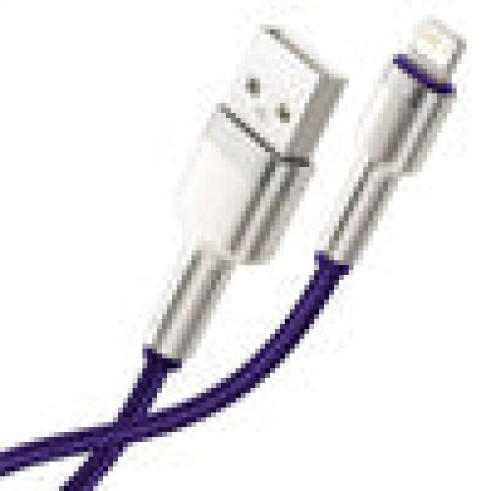 USB кабел за Lightning Baseus Cafule 2.4A 1m (лилав)
