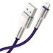 USB кабел за Lightning Baseus Cafule 2.4A 1m (лилав)