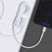 USB кабел за Lightning Baseus Cafule 2.4A 2m (бял)