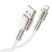 USB кабел за Lightning Baseus Cafule 2.4A 2m (бял)