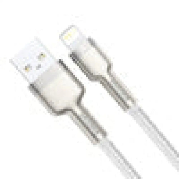 USB кабел за Lightning Baseus Cafule 2.4A 2m (бял)