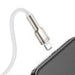 USB кабел за Lightning Baseus Cafule 2.4A 2m (бял)