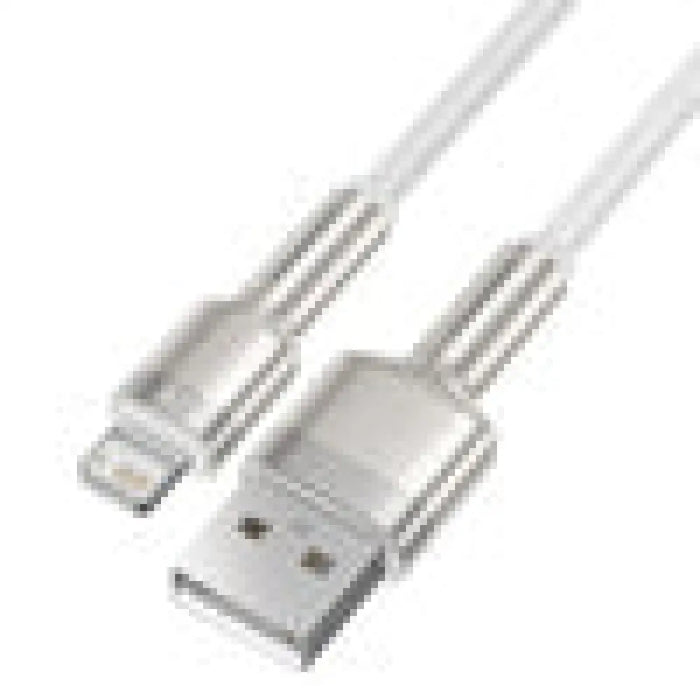 USB кабел за Lightning Baseus Cafule 2.4A 2m (бял)