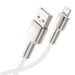 USB кабел за Lightning Baseus Cafule 2.4A 2m (бял)