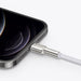 USB кабел за Lightning Baseus Cafule 2.4A 2m (бял)