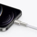 USB кабел за Lightning Baseus Cafule 2.4A 2m (бял)