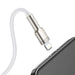 USB кабел за Lightning Baseus Cafule 2.4A 2m (бял)