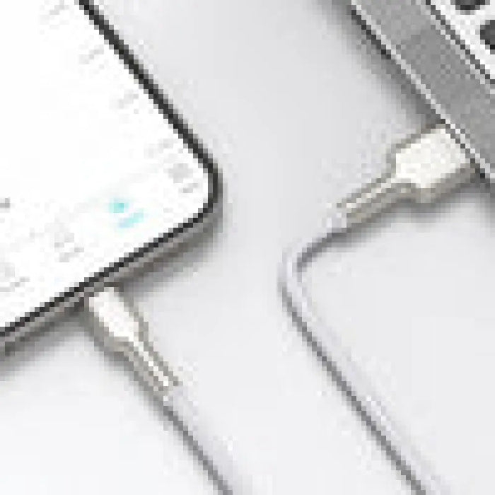 USB кабел за Lightning Baseus Cafule 2.4A 2m (бял)