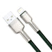 USB кабел за светкавична база Cafule 2.4a 1M (зелен)