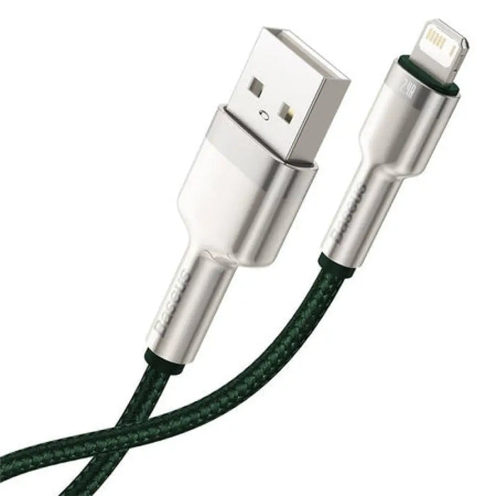 USB кабел за светкавична база Cafule 2.4a 1M (зелен)