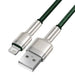USB кабел за светкавична база Cafule 2.4a 1M (зелен)