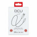 USB кабел за зареждане Lightning iPhone DCU Сребрист 1 m