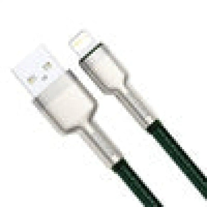 USB кабел за светкавична база Cafule 2.4a 1M (зелен)