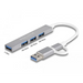 USB хъб Delock USB-C / USB-A - 3 x USB-A 2.0 + 1 x USB-A 5