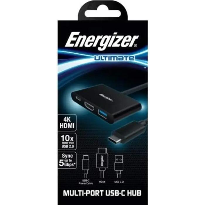 USB ХЪБ ENERGIZER USB A/TYPE C/HDMI