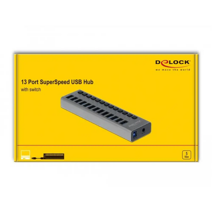USB хъб Delock 13 x USB-A DELOCK-63738
