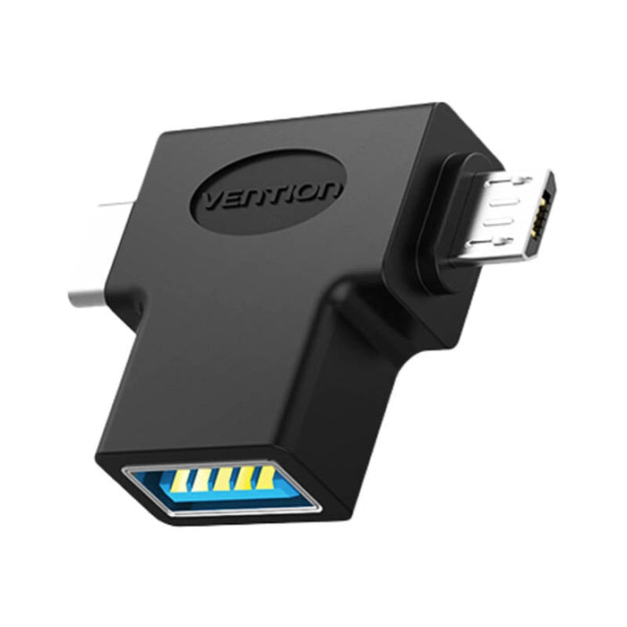 USB към USB-C и Micro-USB OTG адаптер Vention CDIB0