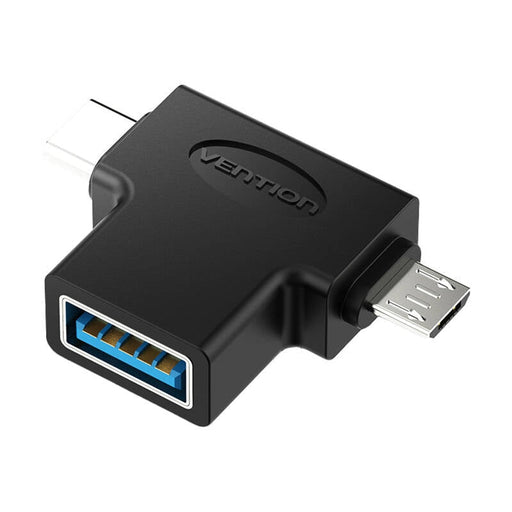 USB към USB-C и Micro-USB OTG адаптер Vention CDIB0