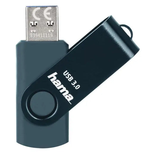 USB памет HAMA Rotate 256GB USB 3.0 90 MB/s Петролно синьо