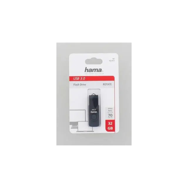 USB памет HAMA Rotate 32GB UBS 3.0 70 MB/s Петролно синьо