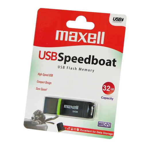 USB памет MAXELL Speedboat 32GB USB 3.1 черна