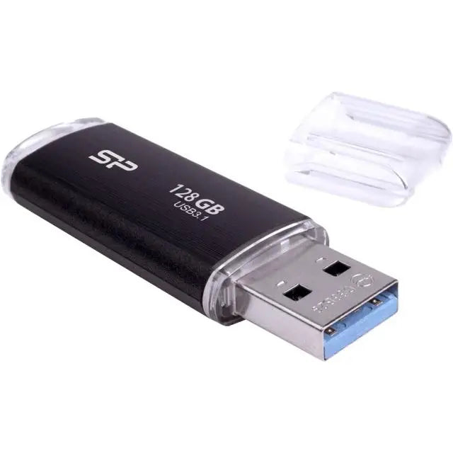 USB памет SILICON POWER Blaze B02 128GB USB 3.2 Gen 1 Черен