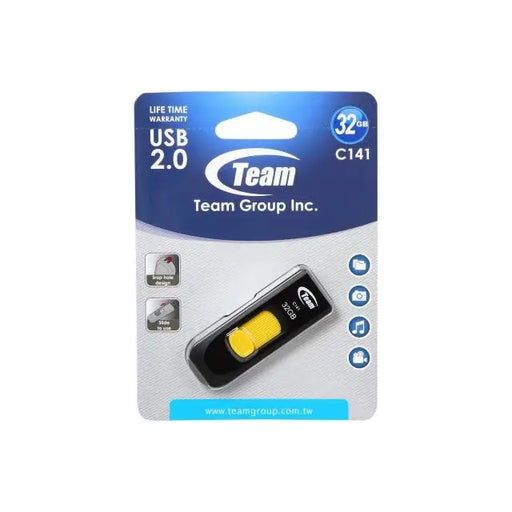 USB памет Team Group C141 32GB USB 2.0 Жълт