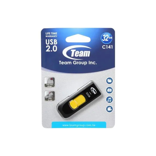 USB памет Team Group C141 32GB USB 2.0 Жълт