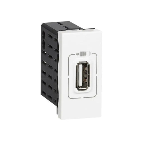 USB РОЗЕТКА 5V 750mA 1 МОД. MOSAIC LEGRAND - БЯЛ