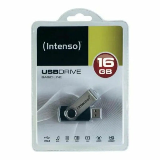 USB стик INTENSO Basic Line 32 GB Черен Сребро 32 GB USB