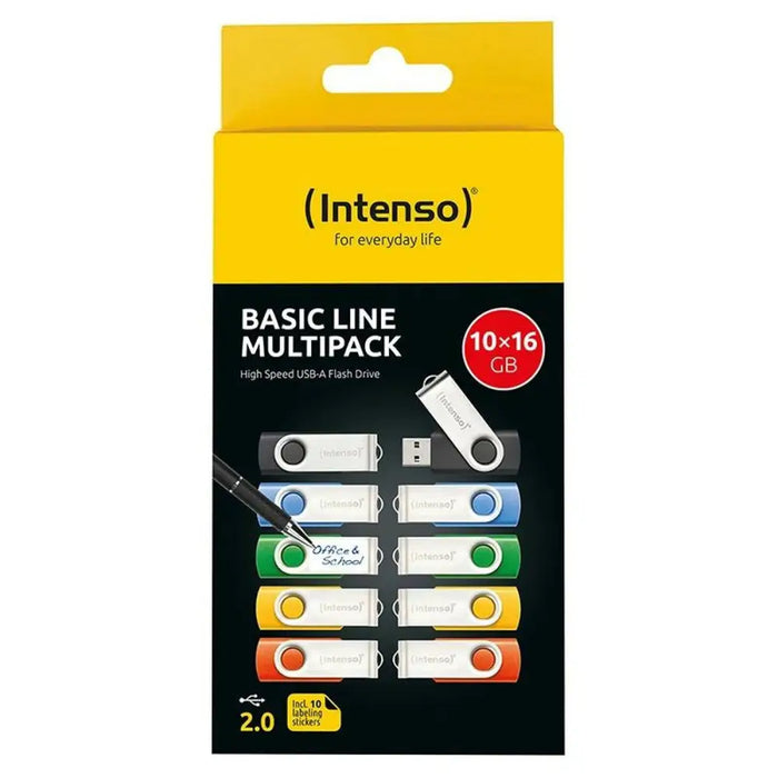 USB стик INTENSO Basic Line 8 GB 10 броя (10 броя)